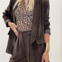 giacca in velluto con costina prestige